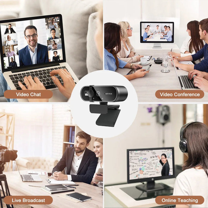 HD Mini Webcam – Auto Focus with Built-In Microphone for PC, Laptop & Video Calls SF
