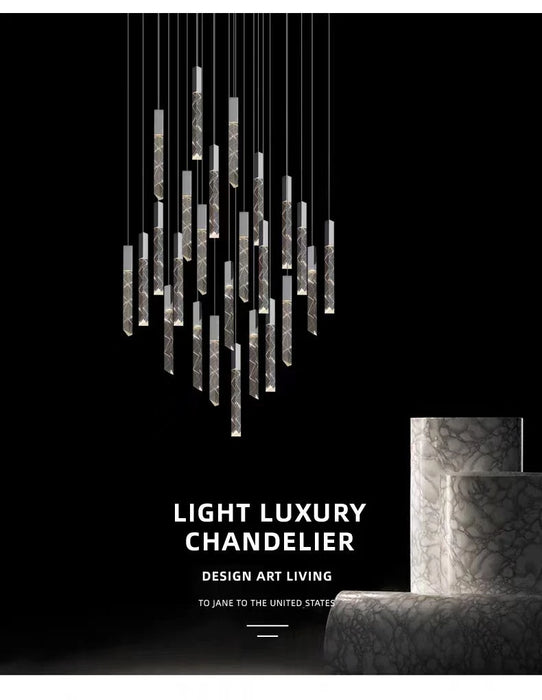 Modern Pendant Light – Luminous Acrylic with Brushed Aluminum Finish - Samanta Factory