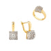 Square CZ Jewelry Set – 14K Gold Plated Copper SF