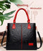 Women's Large Capacity PU Leather Tote Bag – Minimalist Urban Shoulder Bag SF
