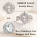 Sterling Silver Bridal Ring Set – Pear Cut Zircon Elegance SF
