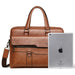 Men’s Business Laptop Briefcase – PU Leather Office Work Bag SF