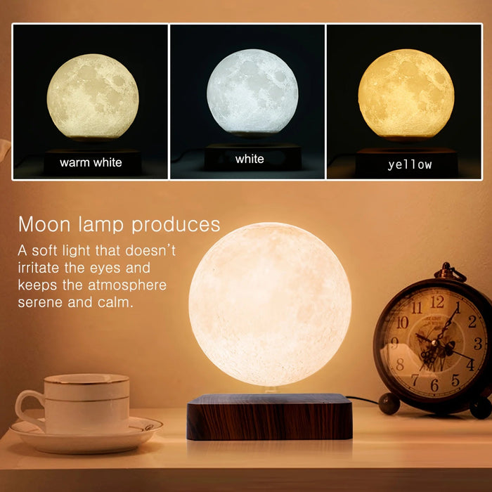 Levitating Moon Lamp – Magnetic Floating 3D LED Light SF