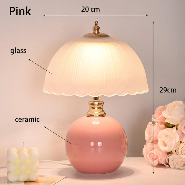 LED Book Light – USB-Powered Ceramic Lamp with Dimmable Color Option