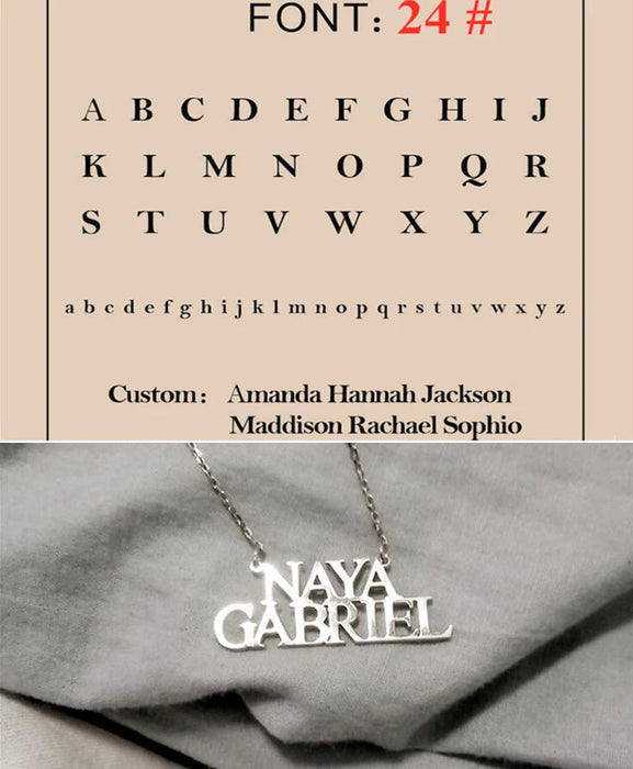Custom Name Necklace – Personalized Pendant for Women Sf