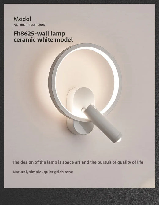 Nordic Style Rotatable Wall Lamp – 350° Adjustable Spot Light for Bedroom & Living Room Décor - Samanta Factory