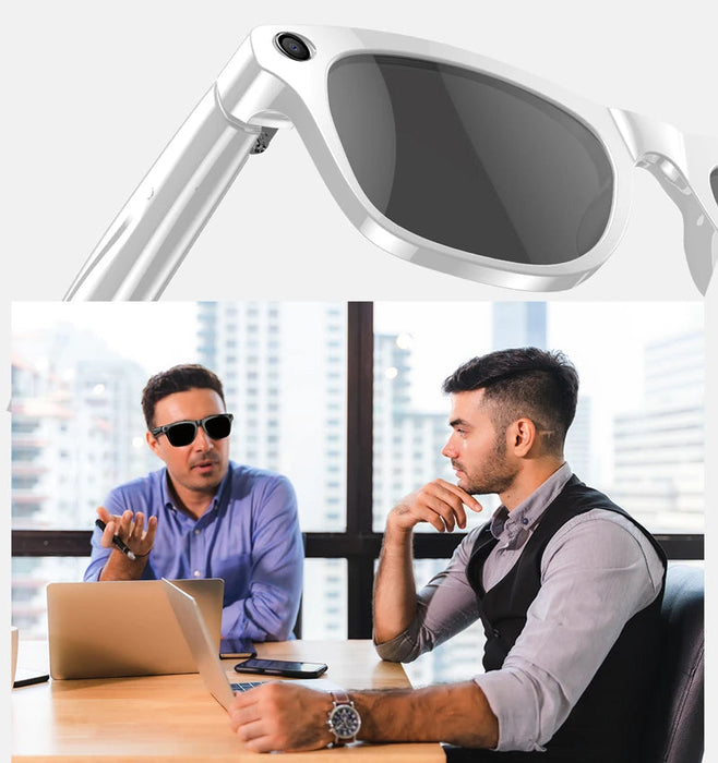 AI Smart Glasses with 6K Camera & Translation – Bluetooth Calling Music Photochromic Eyewear SF