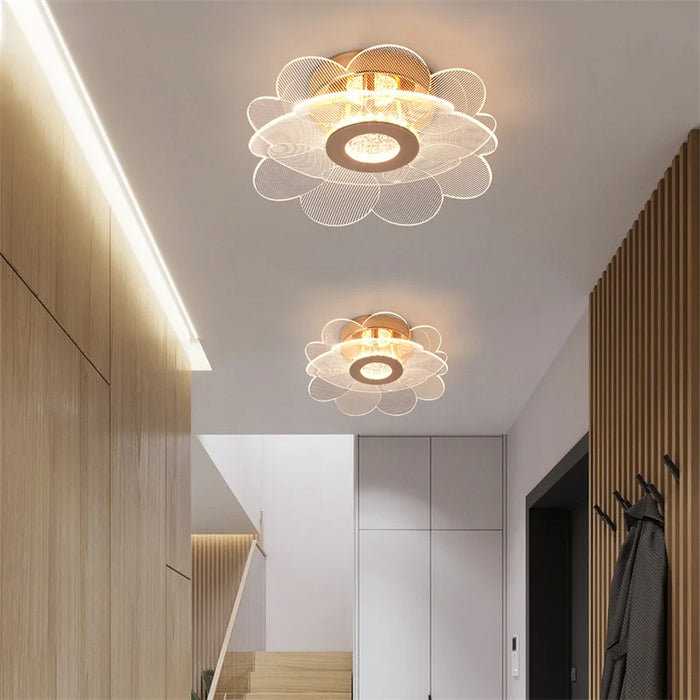 Crystal Pendant Light – Modern Loft Hanging Lamp with Iron & Glass Design