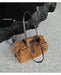 Women's Genuine Cowhide Leather Tote Bag – Large Capacity Suede Velvet Shoulder Handbag SF