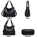 Genuine Leather Tote Bag – Vintage Unisex Handbag with Large Capacity - Samanta Factory