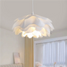 Nordic Pine Cone Pendant Light – White Hand-Knitted Metal Chandelier - Samanta Factory