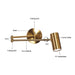 Modern Wall-Mounted LED Lamp – Adjustable Swing Arm with Warm/Cold Light for Bedrooms & Living Rooms - Samanta Factory