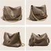 Leather Crossbody Bag - Vintage Soft Flap Style SF