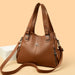 Soft Leather Handbag for Women – Luxury Designer Shoulder Tote, Large Capacity Purse - Samanta Factory
