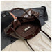 Stylish Vegan Leather Tote Bag with Tassel Detail and Spacious Interior - Samanta Factory