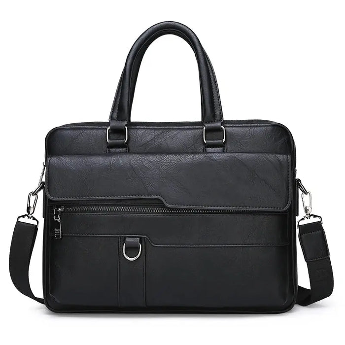 Men’s Business Briefcase – PU Leather Office Work Bag SF