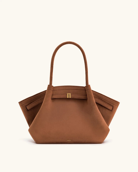 PU Leather Dumpling Shoulder Bag – Soft Fashion Tote with Hasp Closure for Women - Samanta Factory