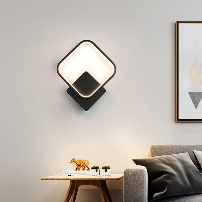 LED Wall Light – 3-Color Dimmable Lighting with Modern Minimalist Design