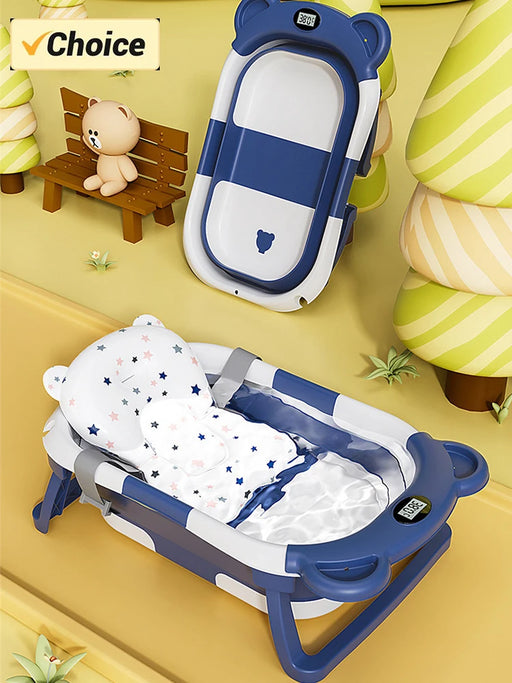 Foldable Silicone Baby Bath Tub – Soft & Safe Bathtub for Newborns & Toddlers - Samanta Factory