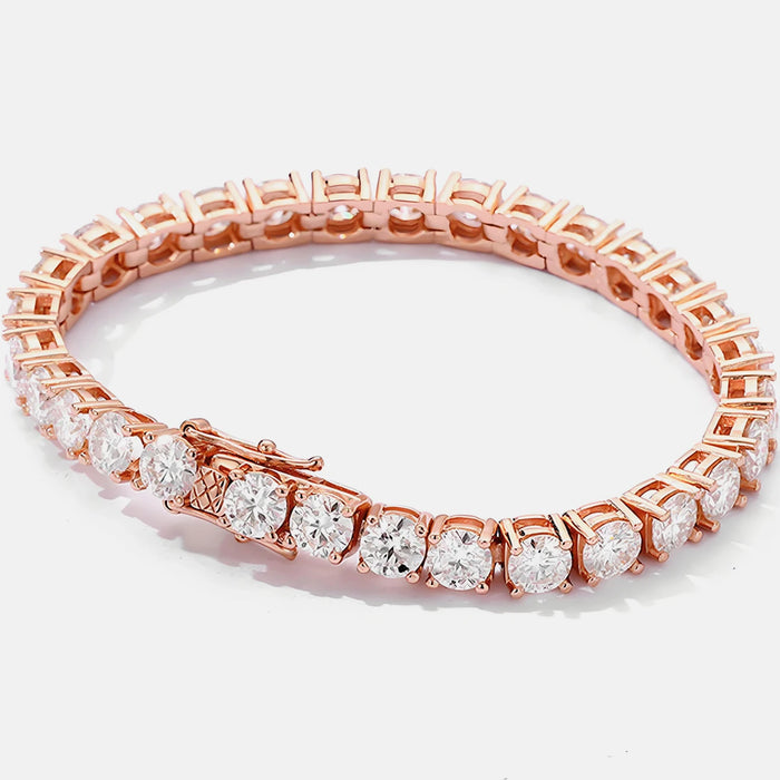 Moissanite Vintage Bracelet – 925 Sterling Silver Unisex Jewelry - Samanta Factory