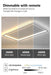 Modern Ultra-Thin LED Ceiling Light – Remote Control, Dimmable, Energy-Saving Lighting Fixture - Samanta Factory