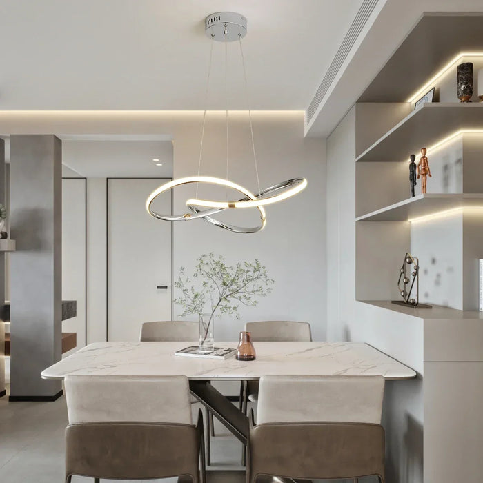 Modern E27 Alloy Pendant Light – Black & Gold LED Ceiling Fixture - Samanta Factory