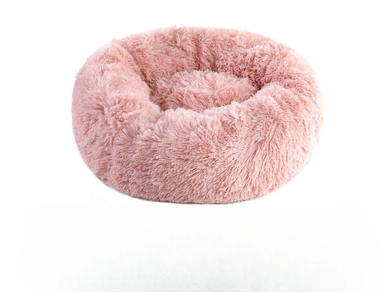 Plush Cat & Dog Nest Bed – Warm, Washable & Fluffy for Winter Comfort
