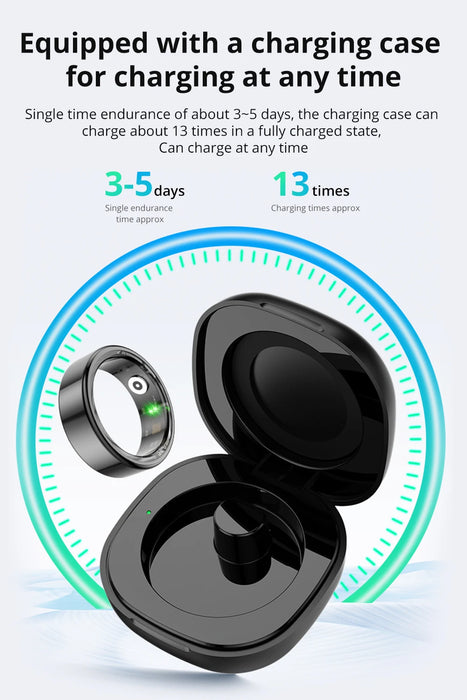 Smart Fitness Ring – Health Tracking with Sleep, Heart Rate & Gesture Control