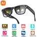 AI Smart Glasses with 6K Camera & Translation – Bluetooth Calling Music Photochromic Eyewear SF