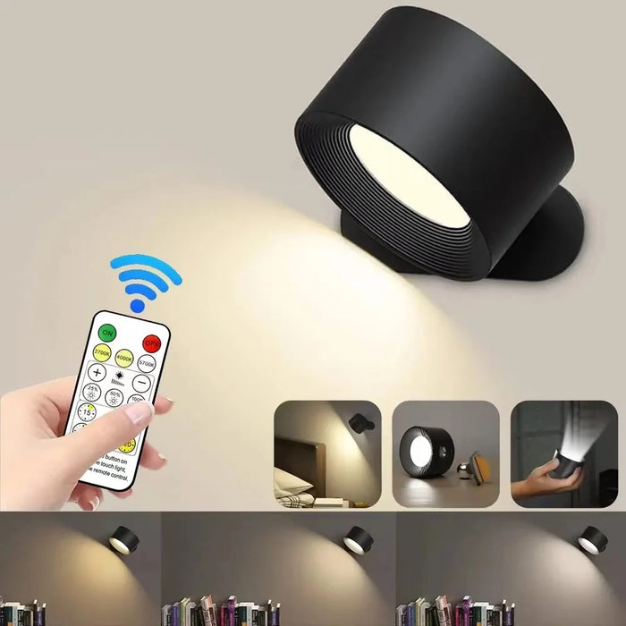 Rechargeable LED Wall Light – Touch Control with 3 Colour Modes & Adjustable 360° Rotation