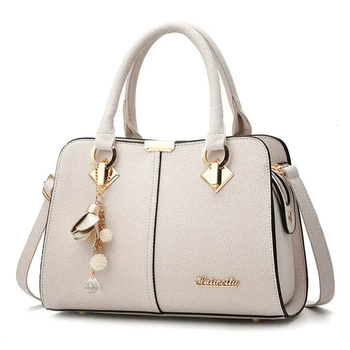 Women’s Large Capacity Boston Handbag – PU Leather Shoulder & Crossbody Tote Bag SF