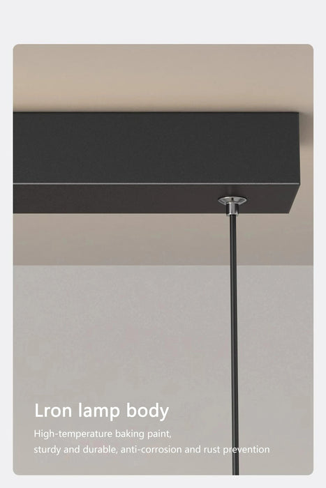 Contemporary Aluminum & Acrylic Pendant Chandelier with Adjustable Brightness & Remote - Samanta Factory