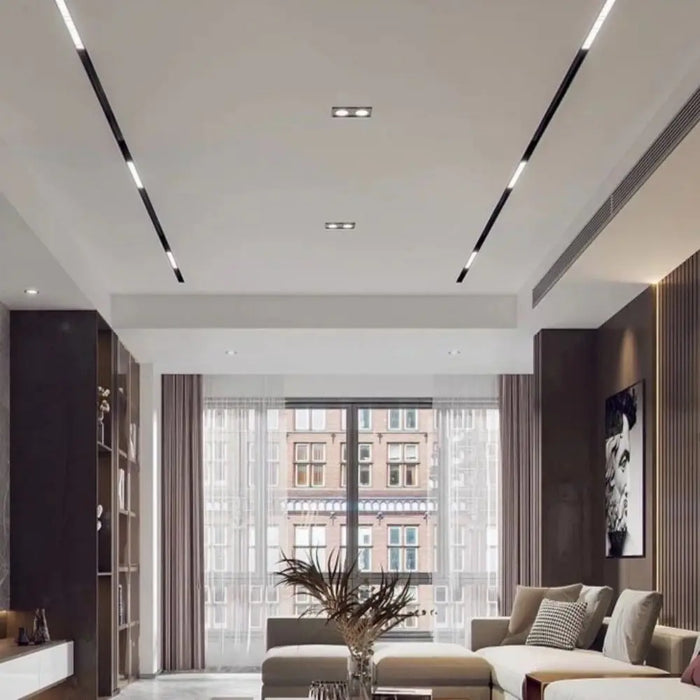 Magnetic LED Track Spotlight – 48V Linear Ceiling Light - Samanta Factory