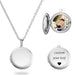 Custom Photo Locket Necklace – Personalized Heart Pendant for Men/ Women SF