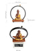 Ceramic Sakyamuni Buddha Incense Burner with LED Light - Samanta Factory