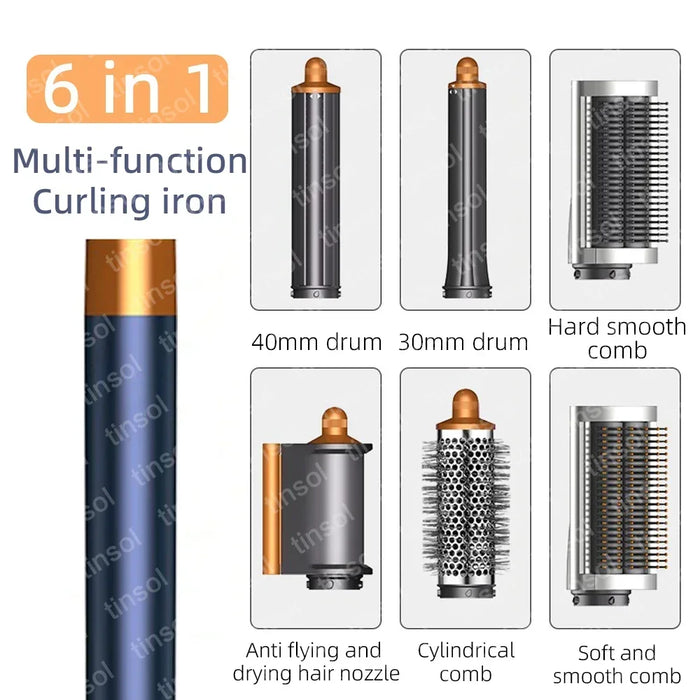 Professional Hair Dryer & Styler – Coanda Airflow with Curling, Straightening & Anti-Frizz Nozzles