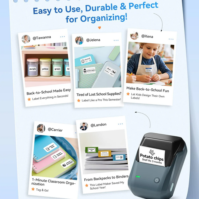 Thermal Label Maker – Bluetooth Portable Printing Samanta Factory