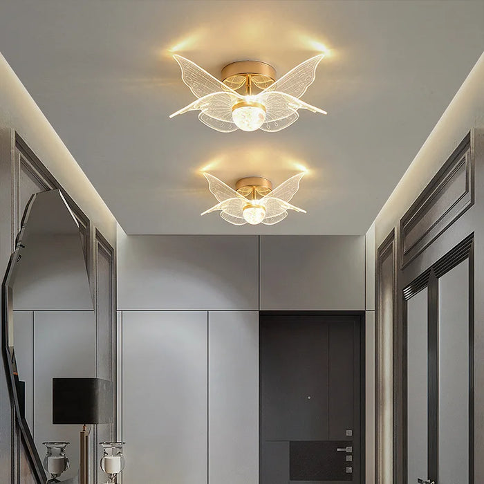 Crystal Pendant Light – Modern Loft Hanging Lamp with Iron & Glass Design
