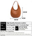 Half-Moon Shoulder Bag – Soft Versatile Leather Handbag for Women - Samanta Factory