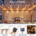 Solar Crystal Globe String Lights – 60 LED Waterproof Fairy Lights with 8 Lighting Modes - Samanta Factory