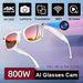 AI Smart Glasses with HD Camera & Translation – Color-Changing Bluetooth Calling Sunglasses SF