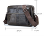 Leather Business Shoulder Bag – Soft Men’s Work Messenger Bag SF
