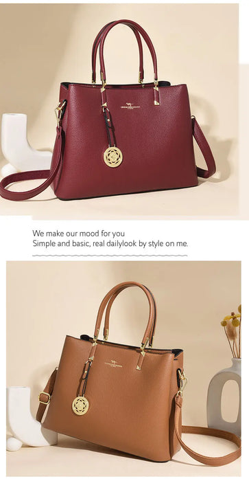 Elegant Commuter Tote Bag – Spacious Unisex Handbag with Detachable Strap - Samanta Factory