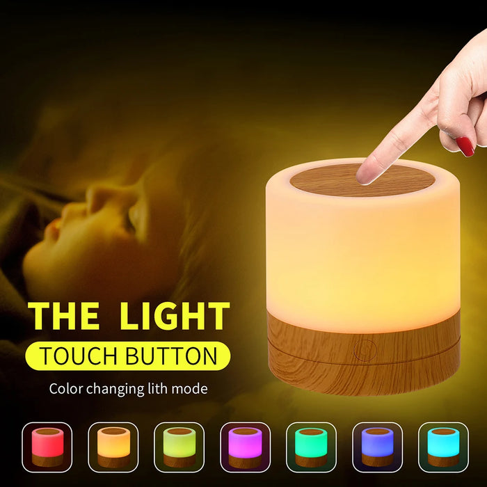 Rechargeable Table Lamp – 360° Dimmable Lighting with Hook Design for Bedroom & Decor - Samanta Factory