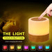 Rechargeable Table Lamp – 360° Dimmable Lighting with Hook Design for Bedroom & Decor - Samanta Factory