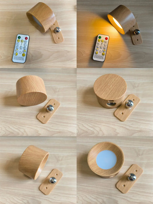 Rechargeable LED Wall Light – Touch Control with 3 Colour Modes & Adjustable 360° Rotation