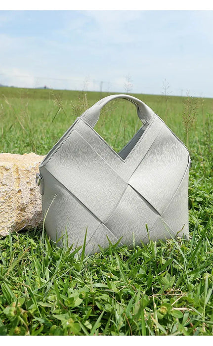 Cow Leather Shoulder Bag – Soft Satchel for Four Seasons SF