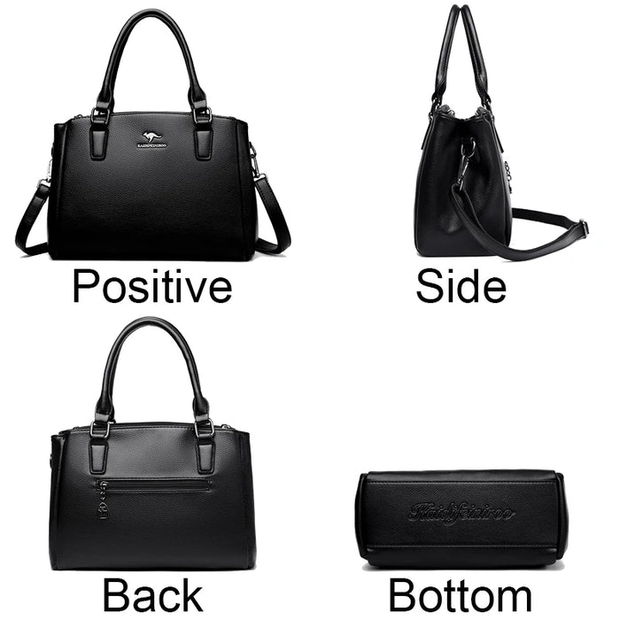 Women’s Vintage Tote Shoulder Bag – Large Capacity Crossbody - Samanta Factory