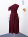 Maxi Dress – Pleated Patchwork Elegance - Samanta Factory