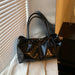 Stylish Vegan Leather Tote Bag with Tassel Detail and Spacious Interior - Samanta Factory